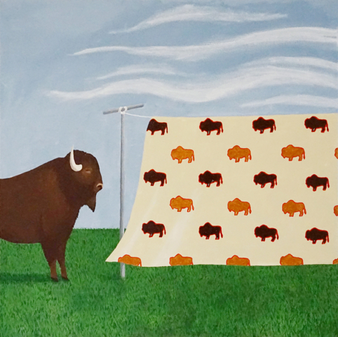 Bison final 640x480 - Collage &amp; Paintings